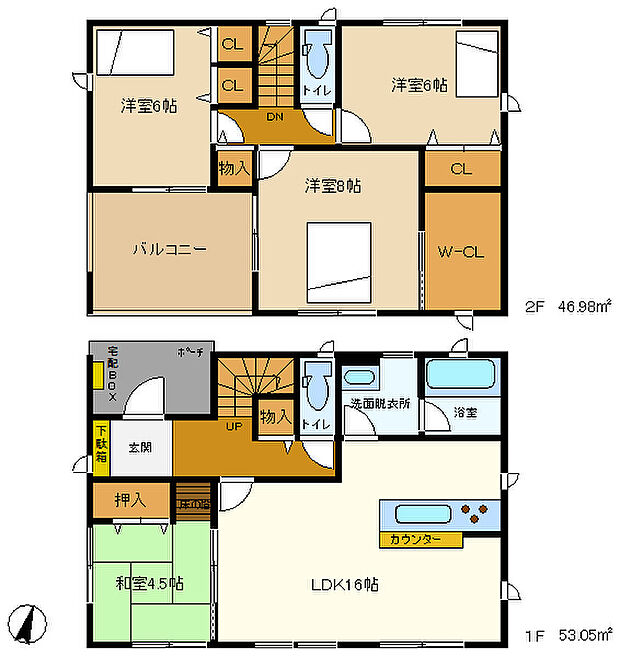 和室と続き間の開放感溢れる設計です