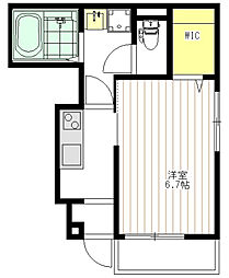 カーサ クアトロ 1Kの間取図画像