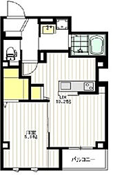 朝霞市本町1丁目マンション 1LDKの間取図画像