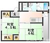 ビレッジハウス小坂2号棟1階3.2万円