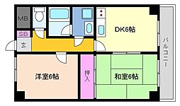 間取図画像 2DK