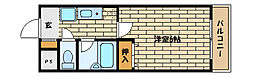 エスペランサ御影 1Kの間取図画像
