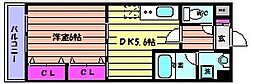 エスペランサ御影 1DKの間取図画像
