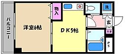 ヴィレッジ・御影 1DKの間取図画像