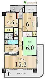 ダイアパレス太田第3 3LDKの間取図画像