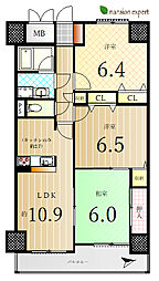ヴァリューマリオン円座 3LDKの間取図画像