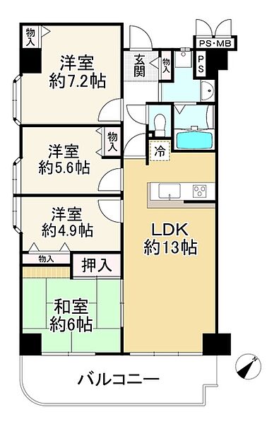 間取り：328000497236