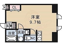 新栄プロパティー沢田 ワンルームの間取図画像