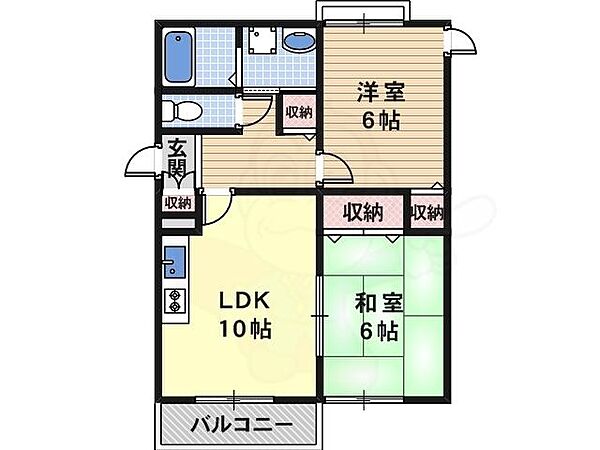 メゾン・ピア ｜大阪府羽曳野市南古市１丁目(賃貸マンション2LDK・3階・55.86㎡)の写真 その2