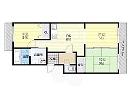 サンハイム南山本 3DKの間取図画像