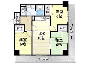 ヴェルジュール21  ｜ 大阪府藤井寺市大井４丁目6番23号（賃貸マンション3LDK・6階・60.75㎡） その2