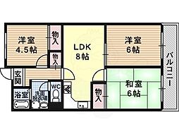 パナグレープ 3LDKの間取図画像
