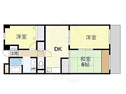 グランドハイツ杉田2 3LDKの間取図画像