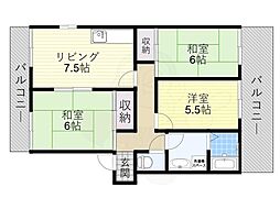 グローリーハイツA棟 1階