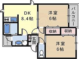 間取図画像 2DK