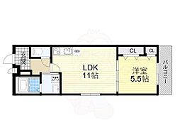 間取図画像 1LDK