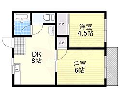 常盤ハイツ 2階/-