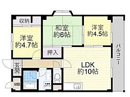 ディアコート藤井寺 3階