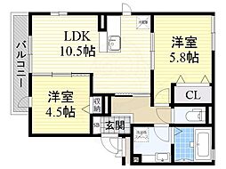 間取図画像 2LDK