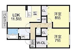 グラン・シャリオ萱振B棟 1階