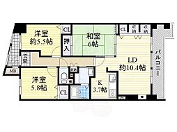 グラシア久宝園 5階