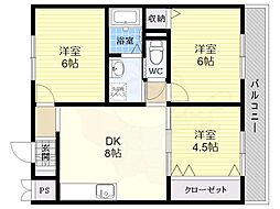 ベルドミール天美 2階