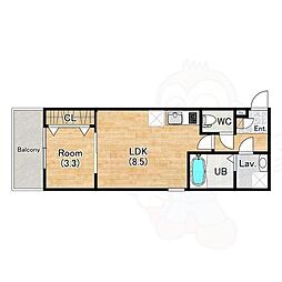 ジーメゾン八尾セレニテ 2階/-