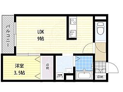 リーヴェ恵我之荘 1階