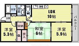 エテルノ・フェンテ 3LDKの間取図画像