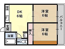第二塩野マンション 2階/-