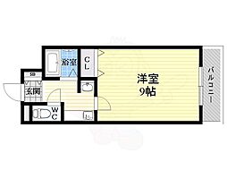 ネオシティ古市 1Kの間取図画像