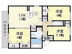 ヴィラ ウィステリア 3階
