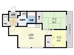 フラット八尾 4階/-