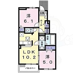 ヴラン・デュオA 1階/-