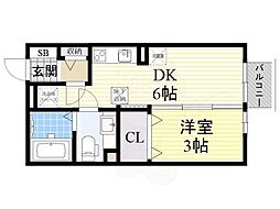 サンクレール志紀 2階/-
