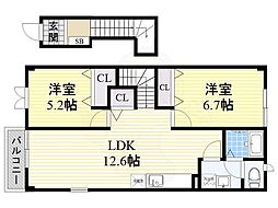 プリュジュール 2階/-
