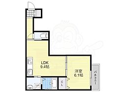 セレニティ国府 1LDKの間取図画像
