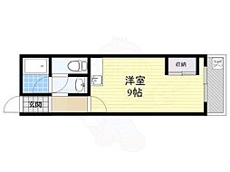 藤ケ丘ハイツ ワンルームの間取図画像