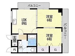 サンパレス八尾 5階