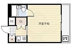 メゾン裕 ワンルームの間取図画像