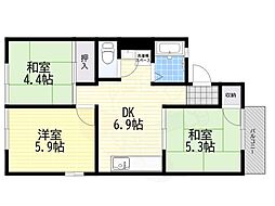 グリーンヒル小金台D棟 2階