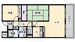 メゾンマルソー 2LDKの間取図画像