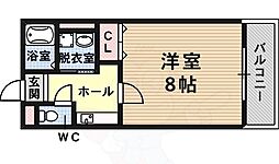 エスペランス 1Kの間取図画像