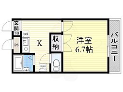 プレジール八尾南 1階/-