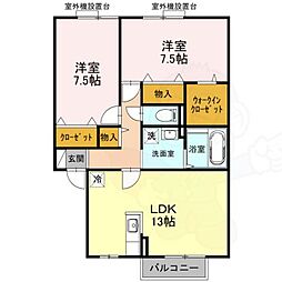 ヴィラージュ D棟 2階/-