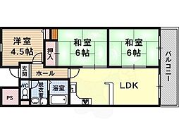 グラード柏原 2階