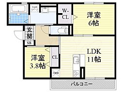 エクセレント曙川東2 2階