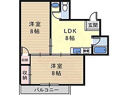コーポイン松原 2階