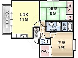 ハイツ椿 1階/-