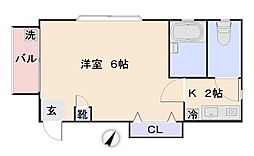 メゾン・ド東長崎 1Kの間取図画像
